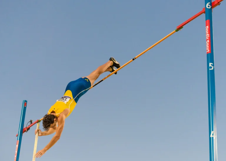 Armand Duplantis pole vaulting